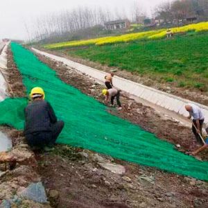 三維植被網(wǎng)護(hù)坡施工現(xiàn)場(chǎng)